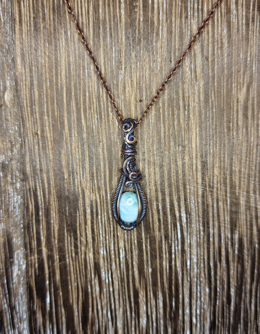 Larimar Mini Pendant, Larimar Necklace